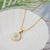 Simple Style Letter Titanium Steel Plating Inlaid Shell Necklace