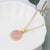 Simple Style Letter Titanium Steel Plating Inlaid Shell Necklace