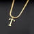 Simple Style Letter Titanium Steel Plating Necklace 1 Piece