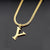 Simple Style Letter Titanium Steel Plating Necklace 1 Piece