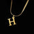 Simple Style Letter Titanium Steel Plating Necklace 1 Piece