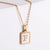 Simple Style Letter Titanium Steel Plating Pendant Necklace