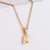 Simple Style Letter Titanium Steel Plating Pendant Necklace