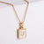 Simple Style Letter Titanium Steel Plating Pendant Necklace