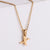 Simple Style Letter Titanium Steel Plating Pendant Necklace