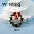 Simple Style Letter Wreath Alloy Inlay Rhinestones Women's Brooches