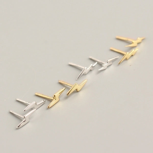 Simple Style Lightning Plating No Inlaid Earrings Ear Studs