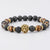 Minimalist Lion Natural Stone Beaded Bracelets