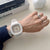 Simple Style Number Buckle Electronic Women's Watches