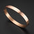 Simple Style Number Stainless Steel Bangle