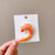 Simple Style Orange Arylic Patchwork Hair Clip