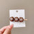 Simple Style Orange Arylic Patchwork Hair Clip