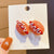 Simple Style Orange Arylic Patchwork Hair Clip