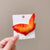 Simple Style Orange Arylic Patchwork Hair Clip