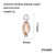 Simple Style Oval Copper Plating Inlay Zircon 18k Gold Plated Charms