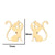 Simple Style Penguin Cat Octopus Stainless Steel Plating Hollow Out Ear Studs 1 Pair