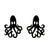 Simple Style Penguin Cat Octopus Stainless Steel Plating Hollow Out Ear Studs 1 Pair