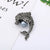 Simple Style Pin Animal Alloy Enamel Artificial Pearls Rhinestones Unisex Brooches