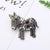 Simple Style Pin Animal Alloy Enamel Artificial Pearls Rhinestones Unisex Brooches