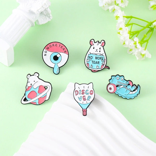 Minimalist Pin Animal Alloy Stoving Varnish Unisex Brooches