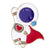 Simple Style Pin Astronaut Alloy Stoving Varnish Unisex Brooches