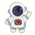 Simple Style Pin Astronaut Alloy Stoving Varnish Unisex Brooches