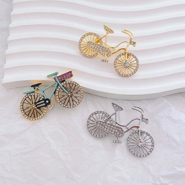 Simple Style Pin Bicycle Alloy Plating Unisex Brooches