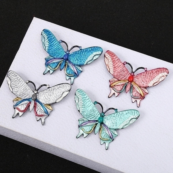 Simple Style Pin Butterfly Alloy Enamel Women's Brooches