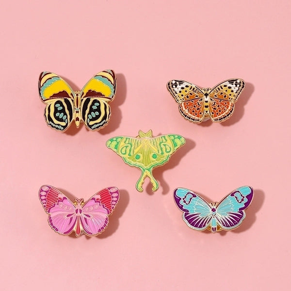 Simple Style Pin Butterfly Alloy Plating Women'S Brooches