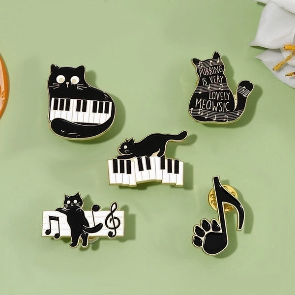 Simple Style Pin Cat Alloy Stoving Varnish Unisex Brooches