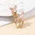 Simple Style Pin Deer Alloy Enamel Women's Brooches