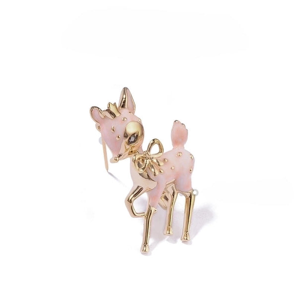 Simple Style Pin Deer Alloy Enamel Women's Brooches