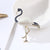 Simple Style Pin Flamingo Alloy Enamel Women'S Brooches