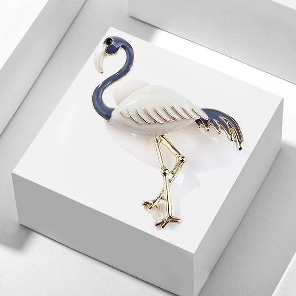 Simple Style Pin Flamingo Alloy Enamel Women'S Brooches