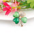 Simple Style Pin Flower Alloy Rhinestone Artificial Gemstones Women's Brooches