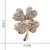 Simple Style Pin Flower Alloy Rhinestone Artificial Gemstones Women's Brooches