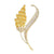 Simple Style Pin Grain Alloy Plating Inlay Rhinestones Pearl Women'S Brooches 1 Piece