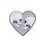 Simple Style Pin Heart Shape Alloy Plating Unisex Brooches