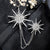 Simple Style Pin Leaf Number Alloy Inlay Zircon Unisex Brooches