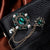 Simple Style Pin Leaf Number Alloy Inlay Zircon Unisex Brooches