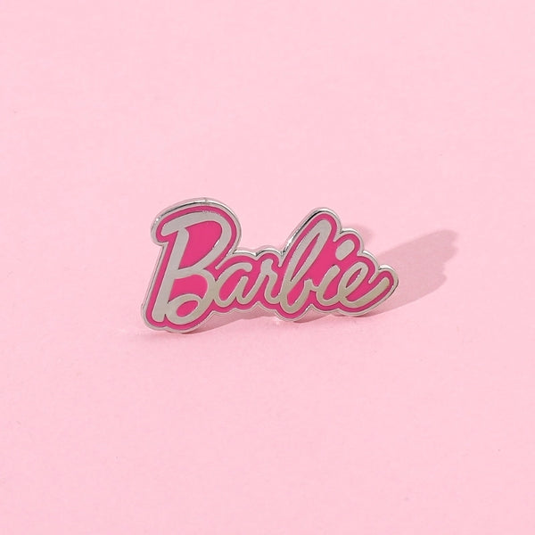 Simple Style Pin Letter Alloy Enamel Women's Brooches