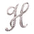 Simple Style Pin Letter Alloy Inlay Rhinestones Unisex Brooches