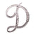 Simple Style Pin Letter Alloy Inlay Rhinestones Unisex Brooches