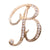 Simple Style Pin Letter Alloy Inlay Rhinestones Unisex Brooches