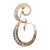 Simple Style Pin Letter Alloy Inlay Rhinestones Unisex Brooches