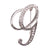 Simple Style Pin Letter Alloy Inlay Rhinestones Unisex Brooches