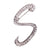 Simple Style Pin Letter Alloy Inlay Rhinestones Unisex Brooches