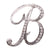 Simple Style Pin Letter Alloy Inlay Rhinestones Unisex Brooches