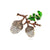 Simple Style Pin Pine Cones Alloy Stoving Varnish Women'S Brooches