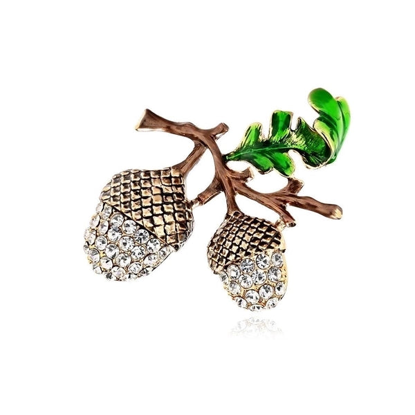 Simple Style Pin Pine Cones Alloy Stoving Varnish Women'S Brooches